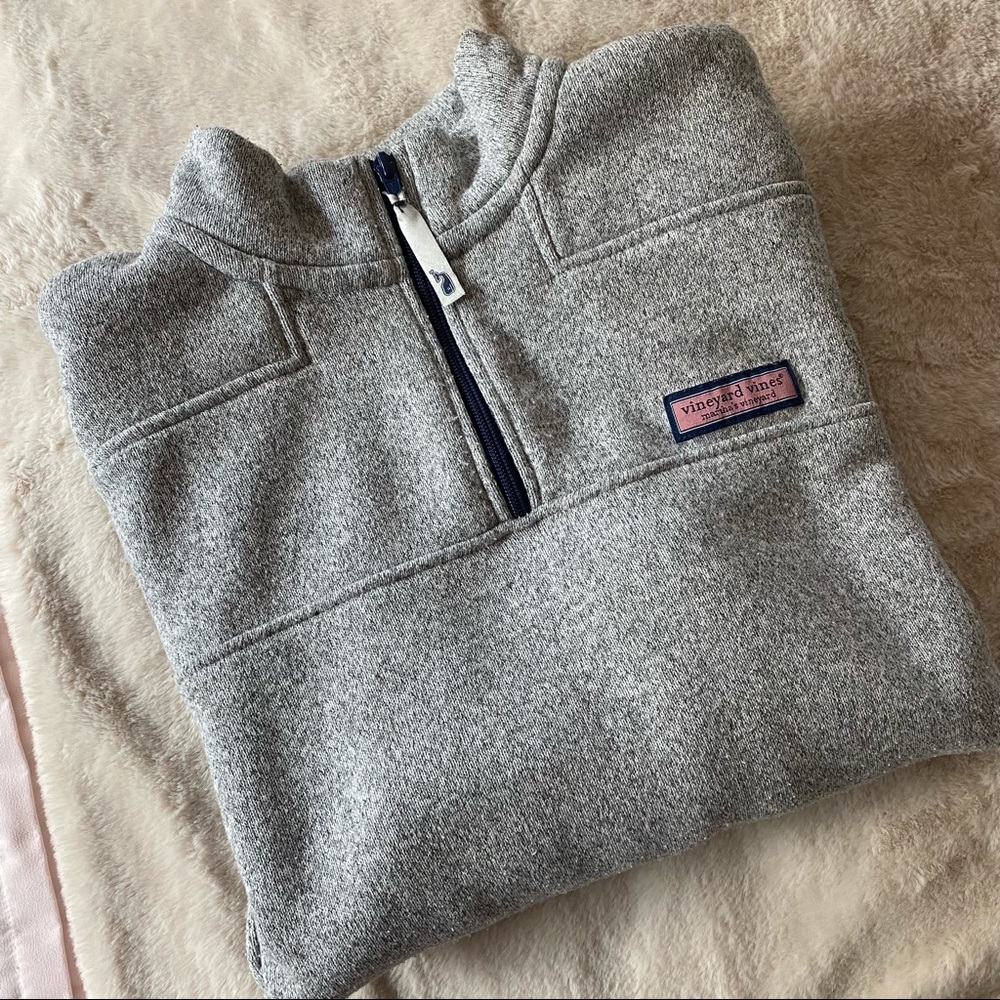 Gray Quarter Zip by Vineyard Vines